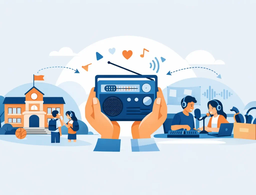How a School Radio Donation Program Works