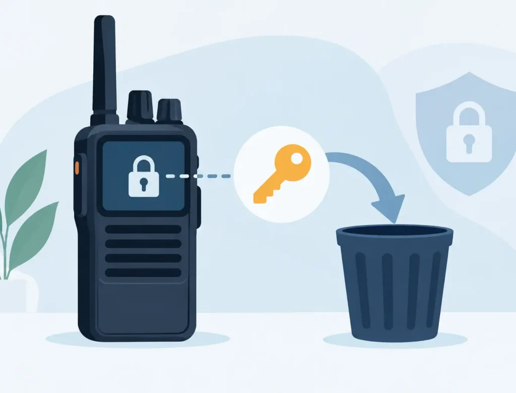 How to Erase Radio Encryption Keys Safely