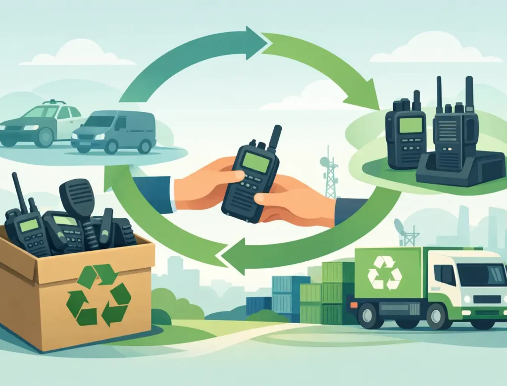 Radio Recycling for Retired Two-Way Fleets