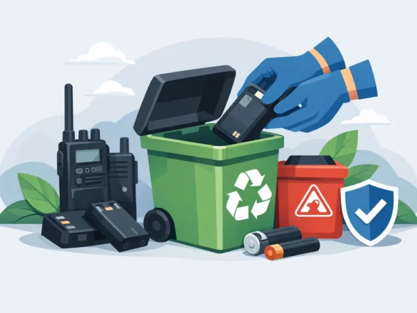 Two-Way Radio Battery Disposal Without Risk