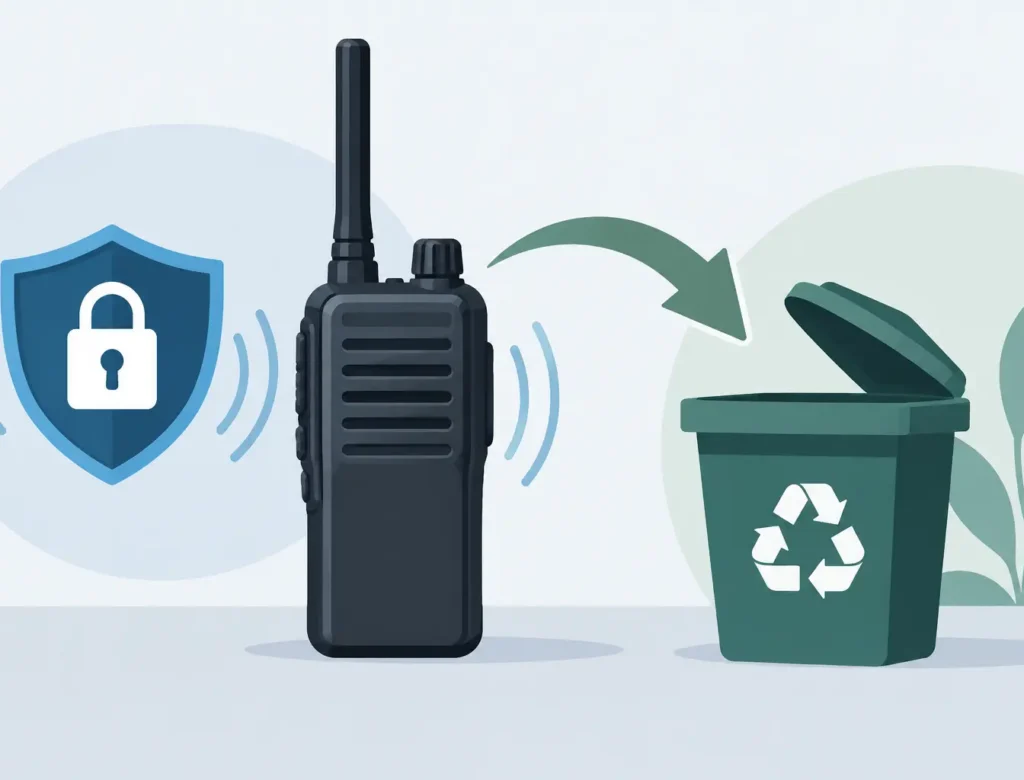 Do Radios Store Encryption? A Disposal Reality